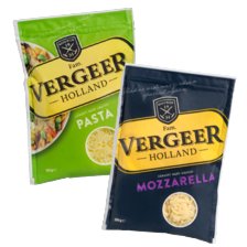 Vergeer geraspte kaas